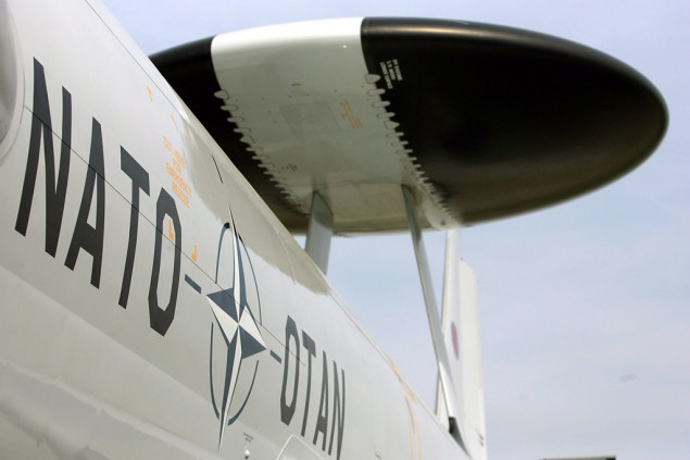 Awac-Aufklärungsflugzeug der Nato in Geilenkirchen