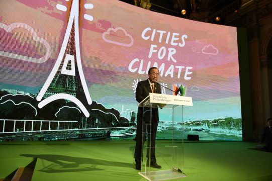 UN-Generalsekretär Ban Ki Moon in Paris