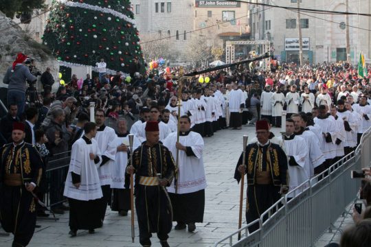 Weihnachtsprozession von Jerusalem nach Bethlehem
