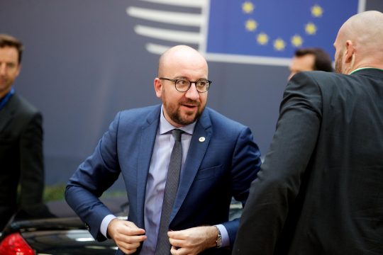 Premierminister Charles Michel beim EU-Gipfel in Brüssel (17.12.)