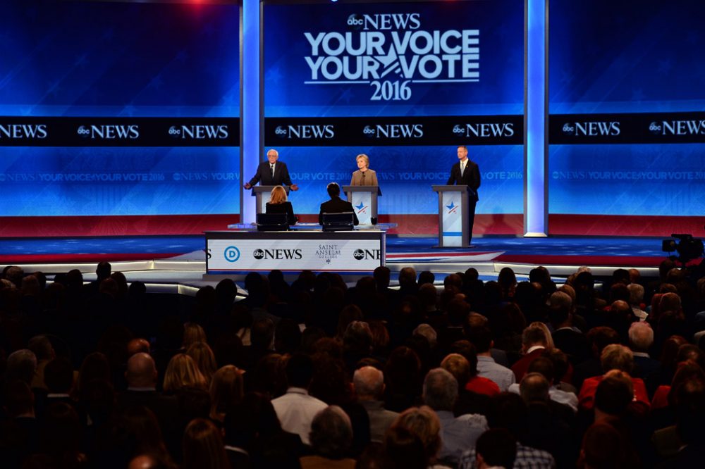 Clinton bei TV-Debatte in Manchester