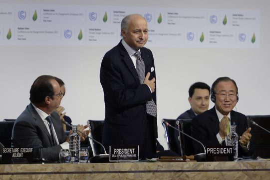 Laurent Fabius, Präsident der Pariser Klimakonferenz