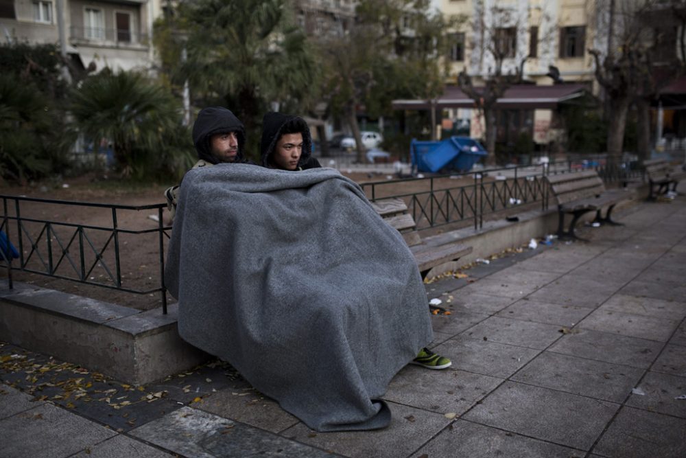 Afghanische Flüchtlinge in Athen (27.12.)