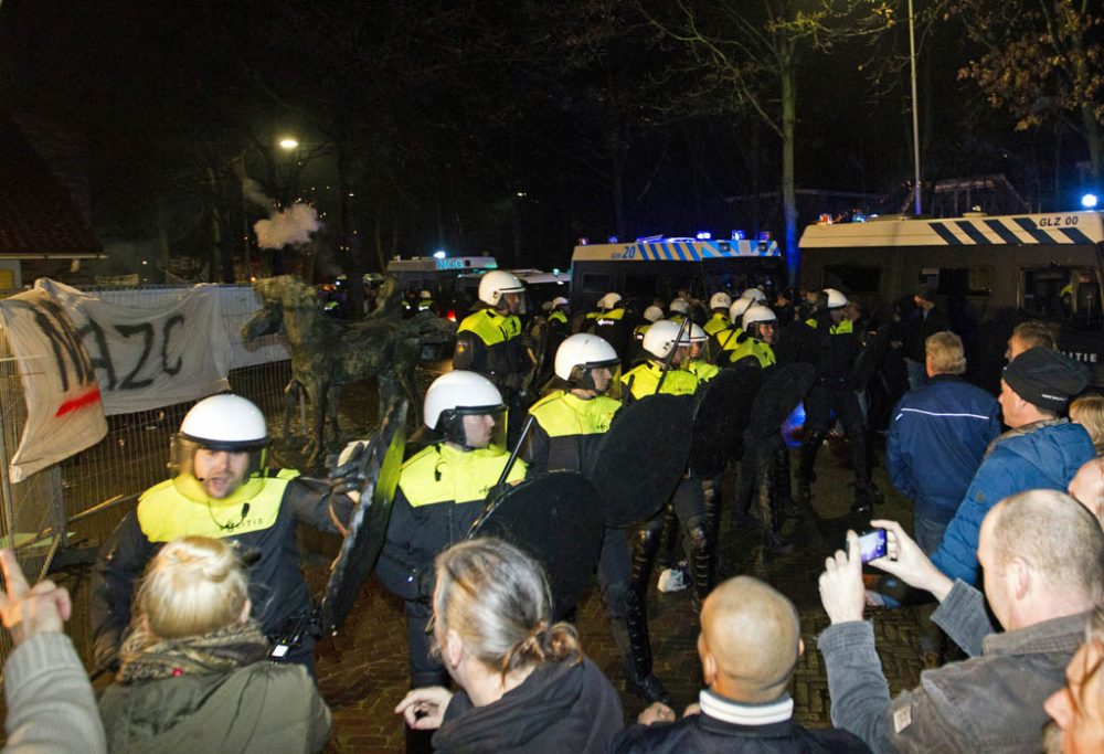 Gewalttätige Proteste in Geldermalsen