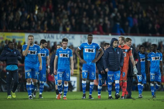 Enttäuschung bei den Spielern: Spitzenreiter Gent unterlag in Mechelen mit 0:2