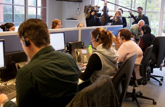 Krisenzentrum in Leuven am 22.11.