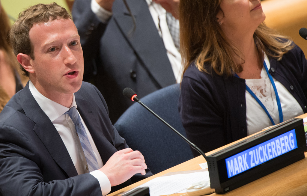 Facebook-Gründer Mark Zuckerberg am 25.9. in New York