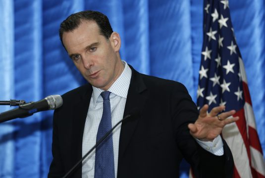 Brett McGurk, der Sondergesandte von US-Präsident Barack Obama für den Kampf gegen den IS, am 9.12. in Bagdad