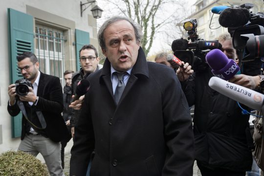Michel Platini am 8.12. in Lausanne
