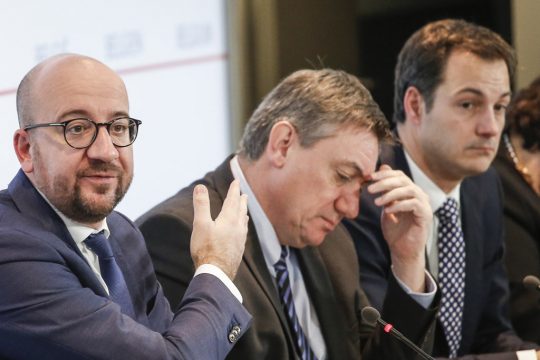 Pressekonferenz der Föderalregierung am Dienstag in Brüssel