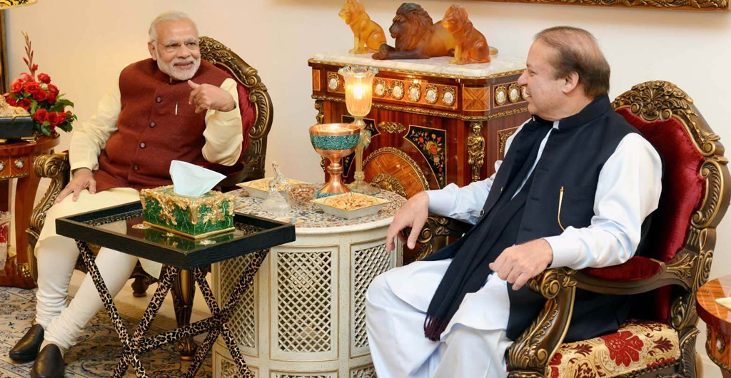 Der indische Premierminister Narendra Modi zu Besuch bei Pakistans Premierminister Nawaz Sharif