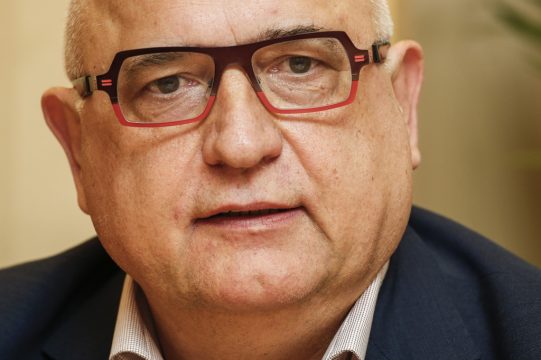 FGTB-Chef Rudy De Leeuw am 21.3.2014