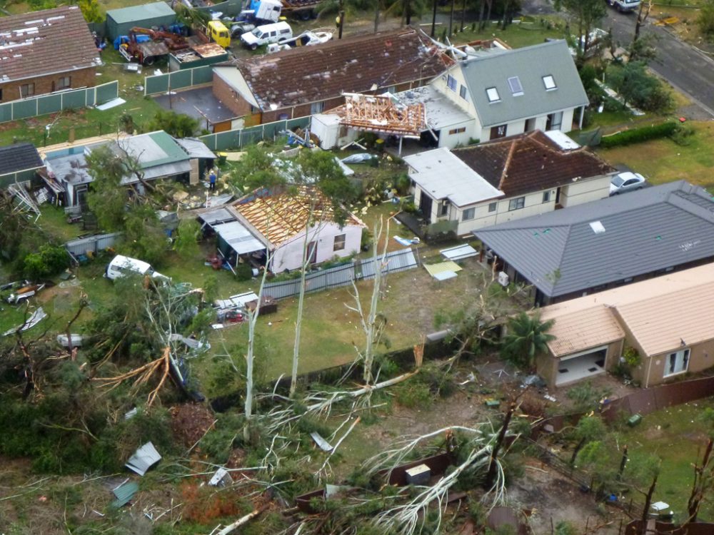 Schwere Unwetterschäden in Sydney