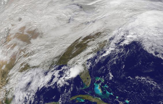 Nasa-Bild der schweren Unwetter über den USA