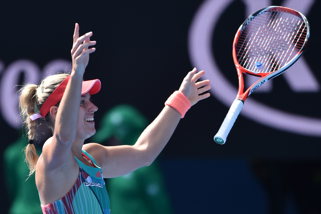 Australian Open: Angelique Kerber feiert ihren Einzug ins Finale