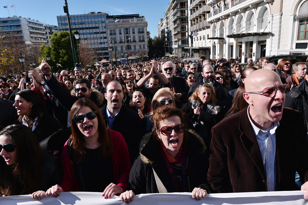 Gegen die Rentenreform: Anwälte protestieren in Athen