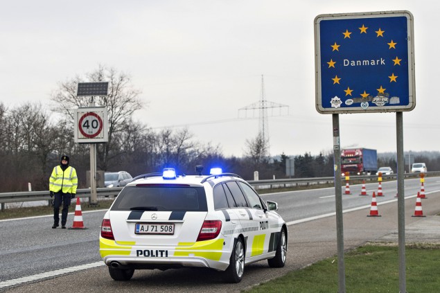 Kontrollen an der deutsch-dänischen Grenze (4.1.)