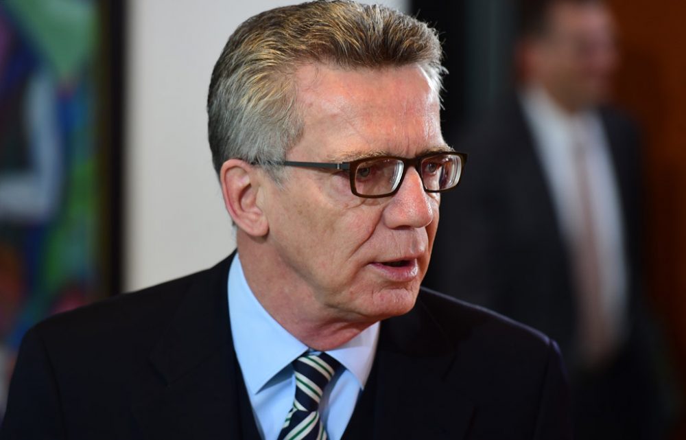 Deutscher Innenminister Thomas De Maizière