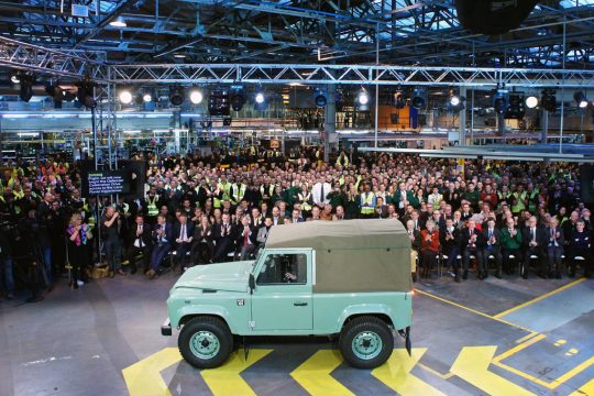 Abschied vom Land Rover "Defender" in Solihull