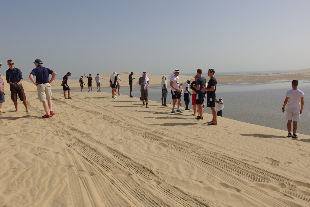 Ausflug in die Wüste: Ein Tag Entspannung beim Trainingslager der AS Eupen in Doha