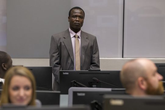 Dominic Ongwen vor dem Internationalen Strafgerichtshof in Den Haag (21.1.)