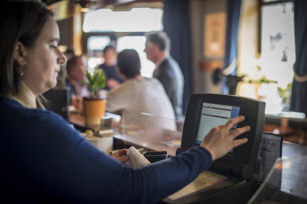 In einem Brüsseler Café