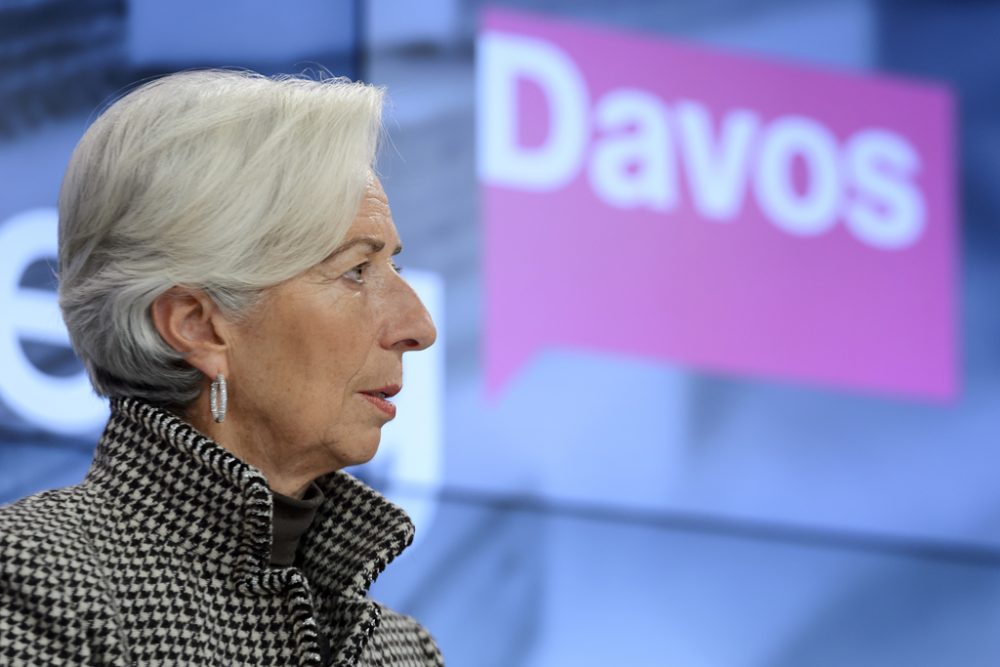 Christine Lagarde beim Weltwirtschaftsforum in Davos (21.1.)