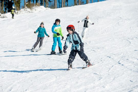 Auch in Ovifat, dem einzigen Alpinski-Areal der Region, war der Andrang groß
