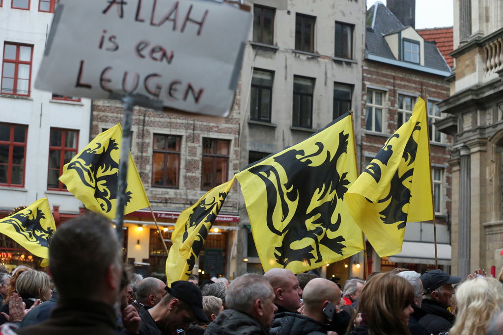 Pegida-Demo in Antwerpen