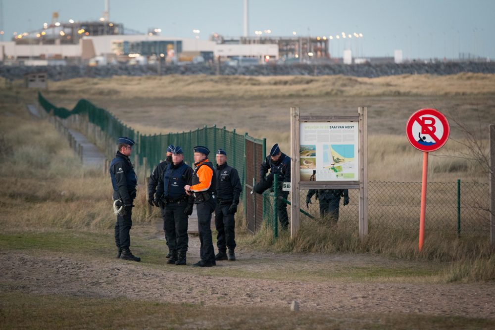 Polizeiaktion in Zeebrugge