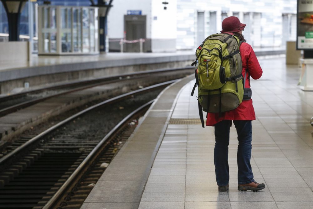 In einem Brüsseler Bahnhof