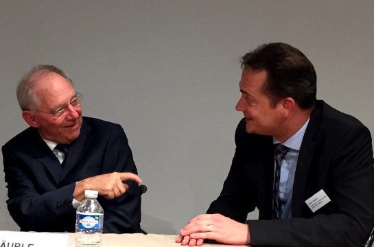 Oliver Paasch im Gespräch mit Wolfgang Schäuble