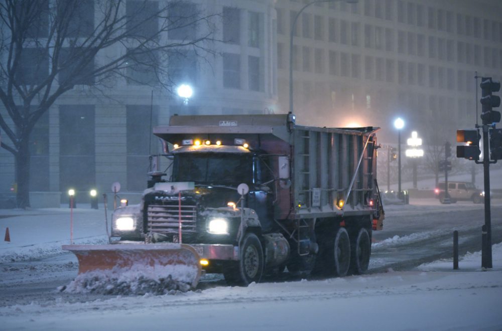 Räumfahrzeug in Washington DC