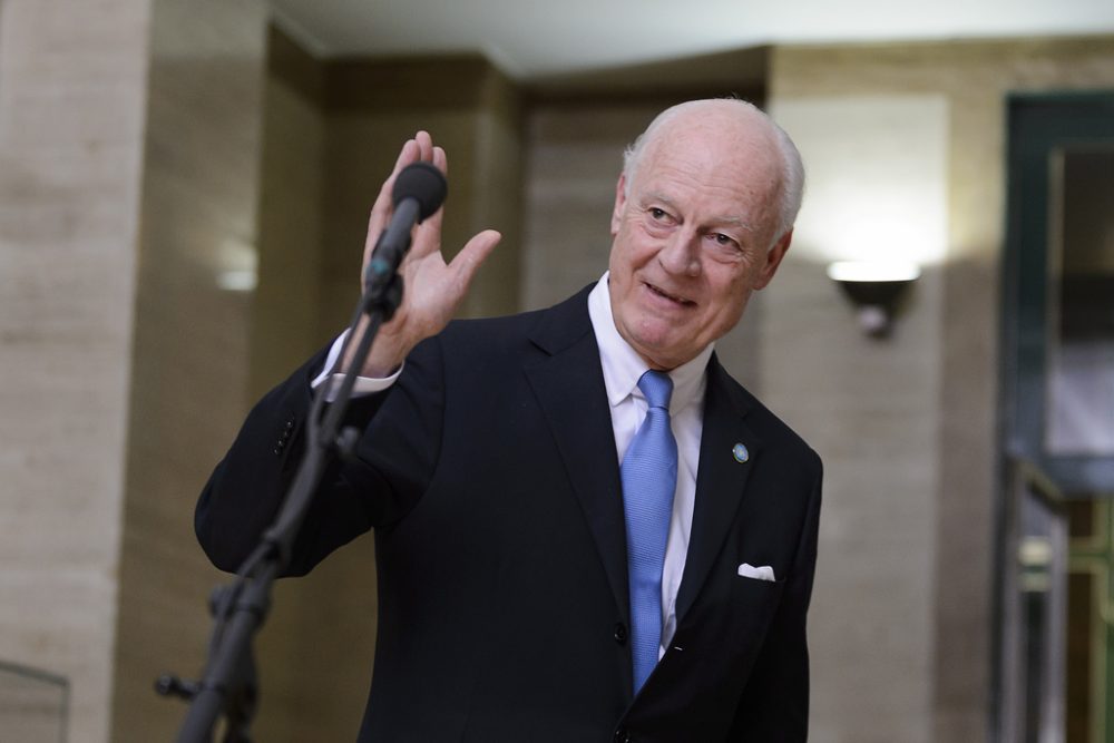 UN-Vermittler Staffan de Mistura am 29.1. in Genf