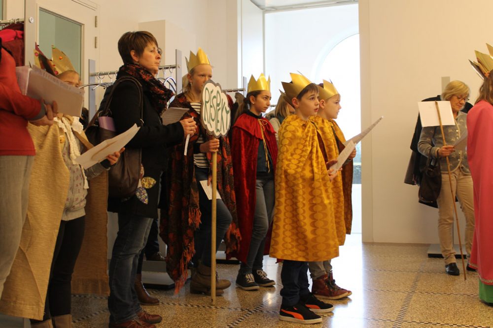 Ostbelgische Sternsinger im Parlament der DG (2016)