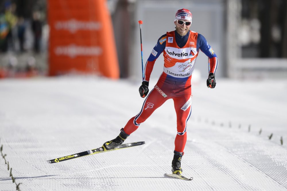 Martin Johnsrud Sundby alleine auf weiter Flur