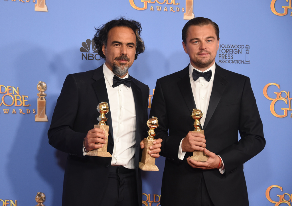 "The Revenant" räumt bei Golden Globes ab - Regisseur Alejandro González Iñárritu und Leonardo DiCaprio