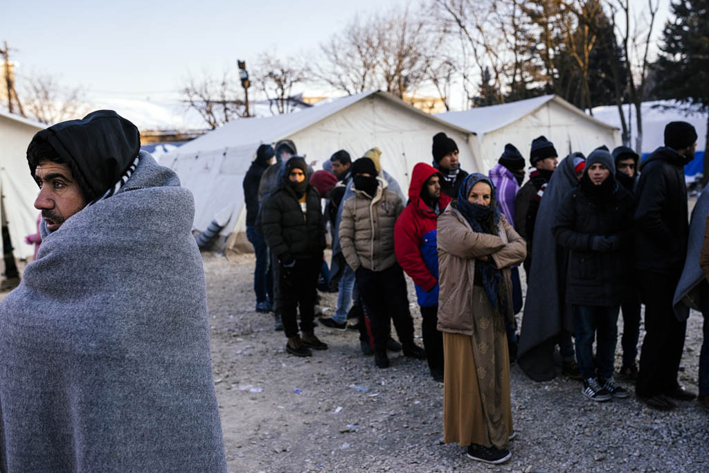 Flüchtlinge auf der Balkanroute in Serbien