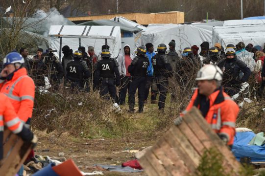 Räumung des Flüchtlingslagers in Calais
