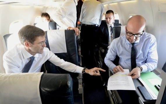 François Roux und Charles Michel (Bild vom 21.11.204)