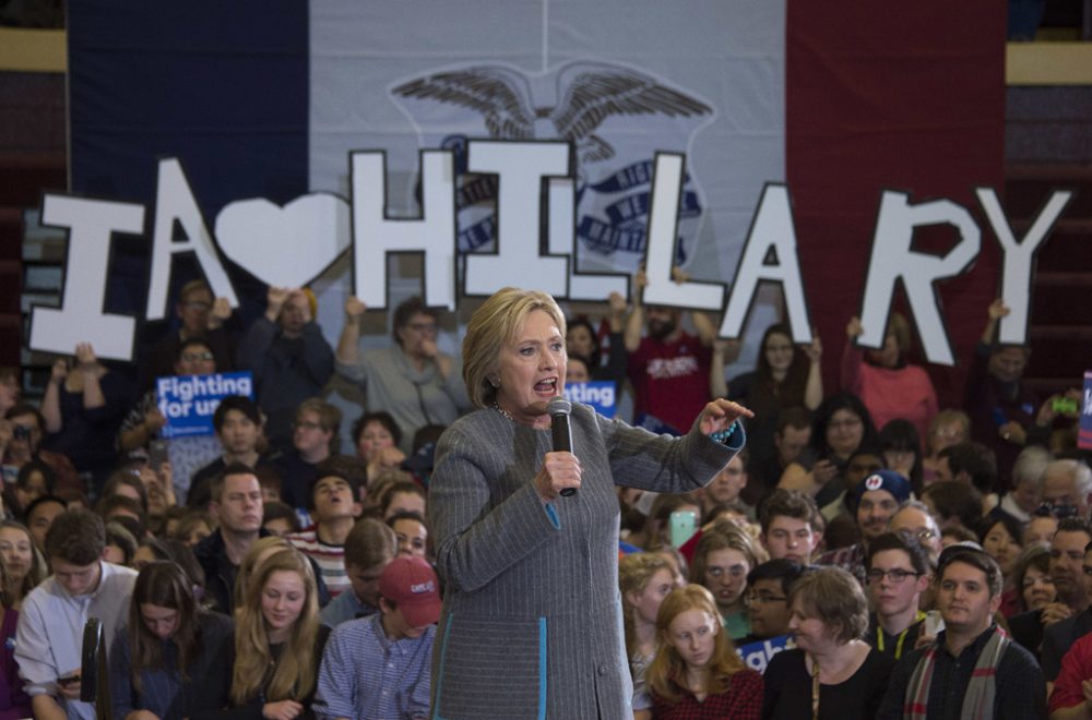 Hillary Clinton spricht in Des Moines vor Anhängern (1.2.)