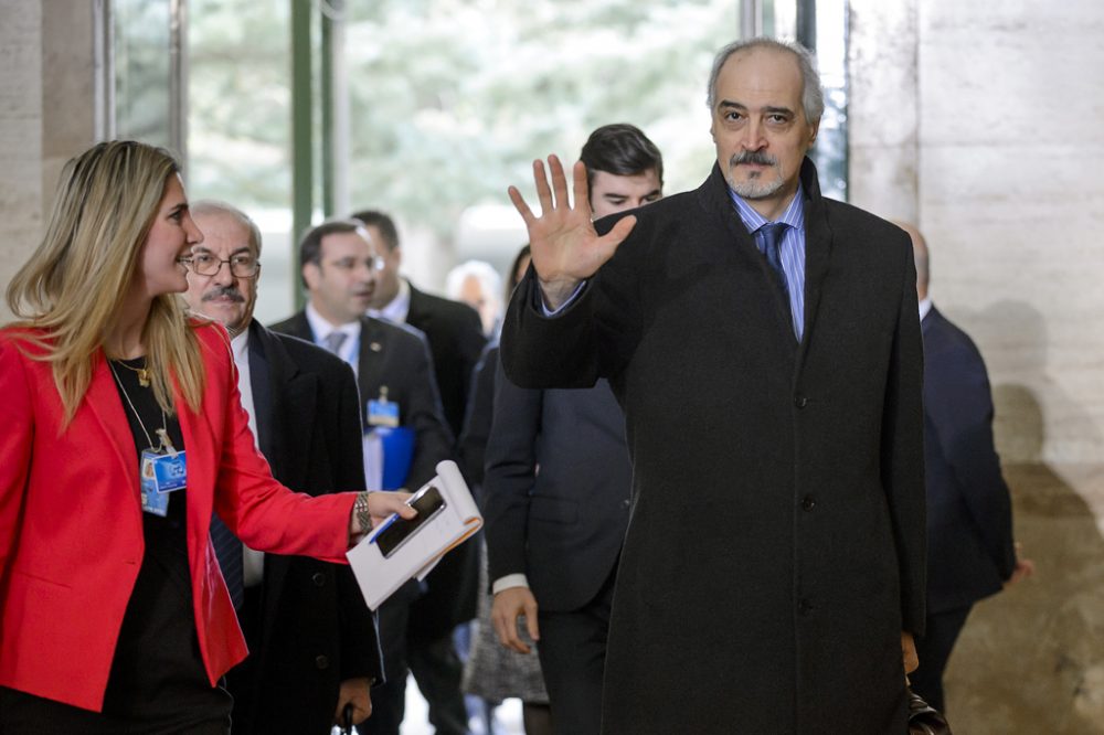 Syriens UN-Botschafter Bashar al-Jaafari in Genf