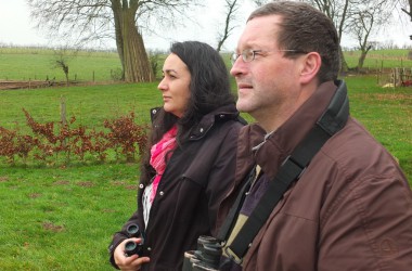Vogelschützer Sonja Lampertz und Gerhard Reuter
