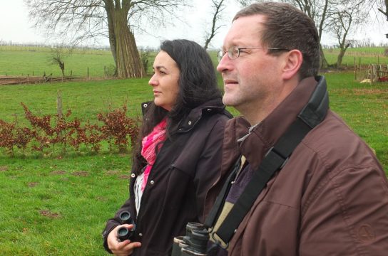 Vogelschützer Sonja Lampertz und Gerhard Reuter
