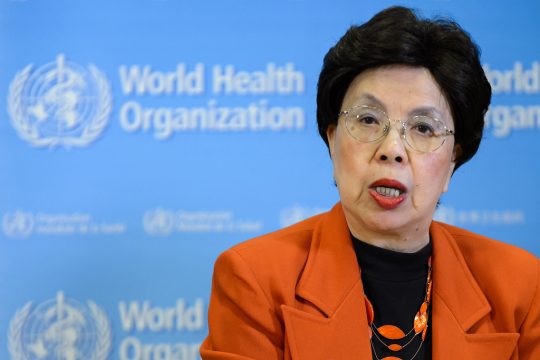 WHO-Direktorin Margaret Chan am 1.2. in Genf