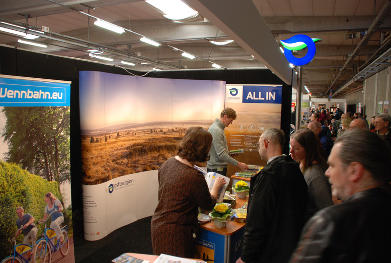 Stand der Tourismusagentur Ostbelgien auf der Antwerpener Messe