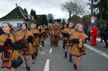 Rosenmontagszug in Bütgenbach