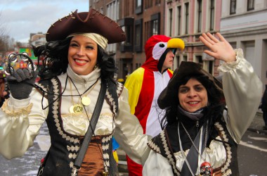 Rosenmontagszug in Eupen