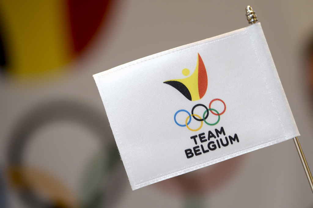 "Team Belgium"-Flagge für die Olympischen Spiele