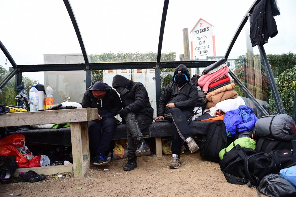 Migranten in Seebrügge